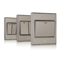 开关插座HD5全拉丝双控开关