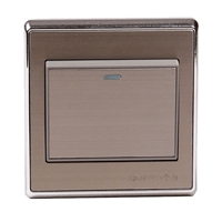 86型墙壁开关插座QL-金属拉丝