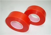 红膜PET双面胶带 PET红色双面胶带